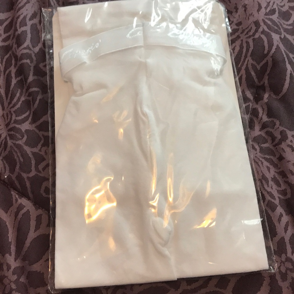White capezio tights